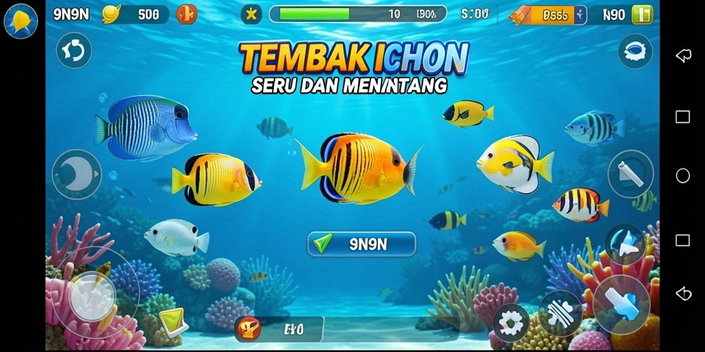 Tangkapan layar gameplay seru di 9N9N.