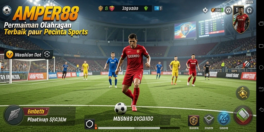 Tangkapan layar AMPER88 menampilkan aksi seru dalam pertandingan olahraga.