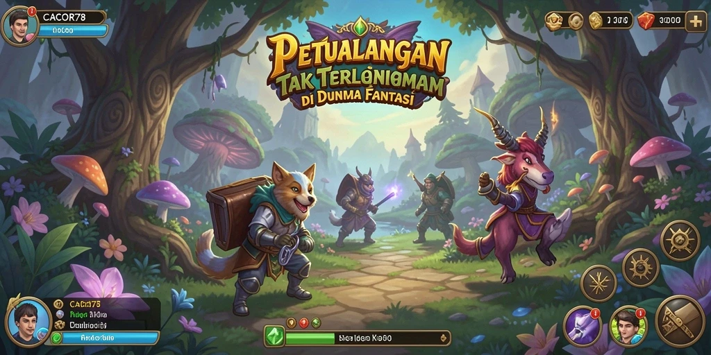 Tampilan gameplay menawan dari game petualangan CACOR78.