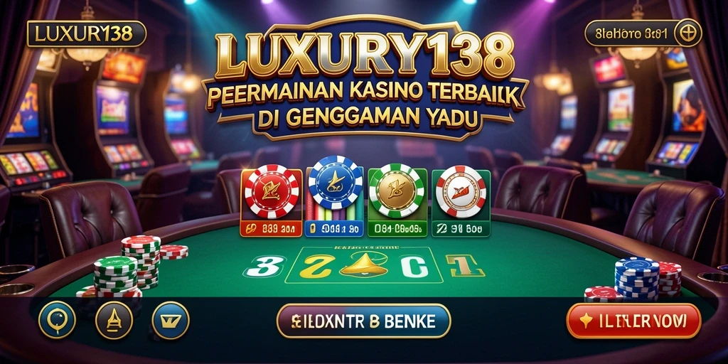 Tampilan menarik dari gameplay LUXURY138 yang menampilkan serunya bermain Kasino.