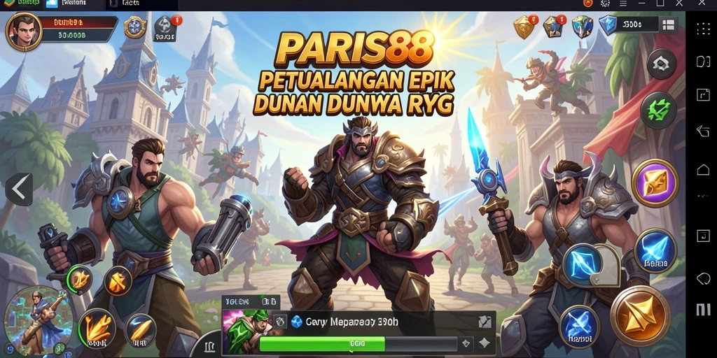 Tampilan gameplay PARIS88 yang menakjubkan dalam dunia RPG.