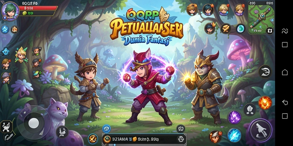 Tampilan gameplay menarik di dunia petualangan seru.