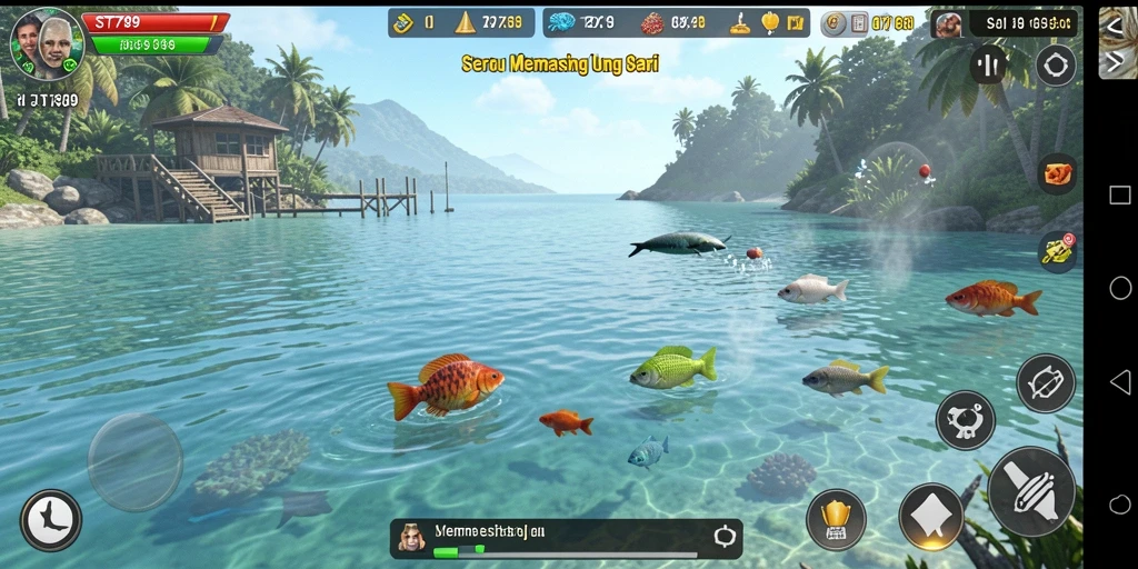 Gameplay ST789 yang menampilkan pengalaman memancing yang realistis dan seru.