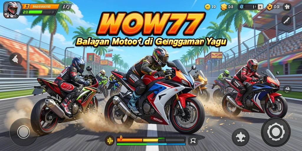 Gameplay seru balapan motor di WOW77