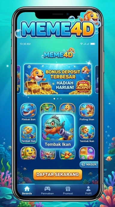 Tampilan antarmuka aplikasi meme4d yang user-friendly.